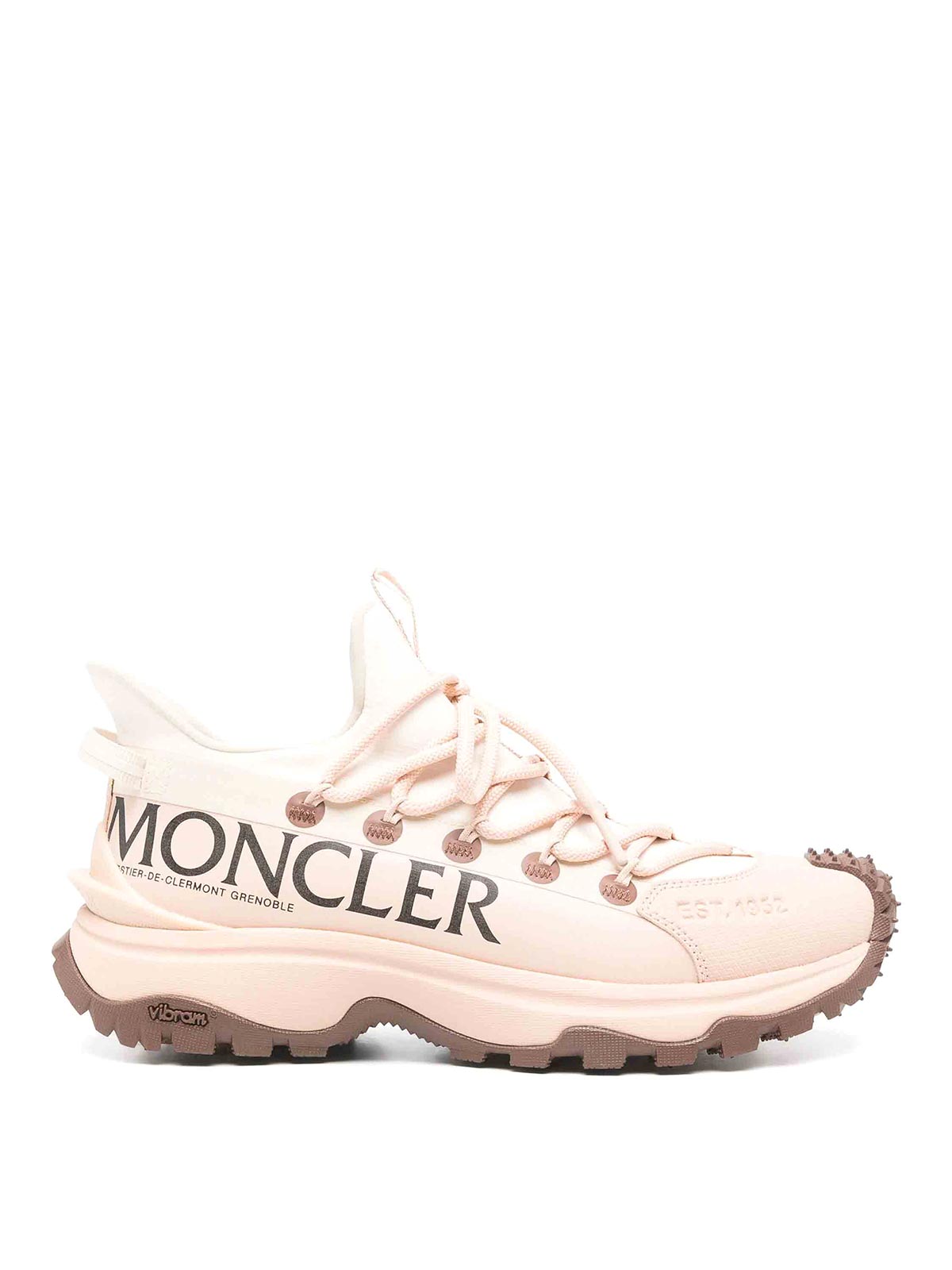 Shop Moncler Trailgrip Lite 2 Low Top Sneakers In Beis Claro