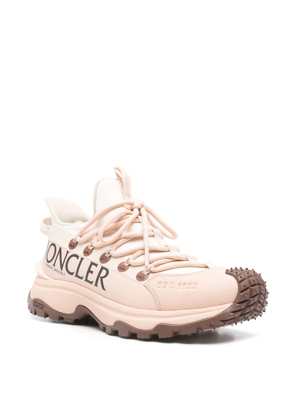 Shop Moncler Trailgrip Lite 2 Low Top Sneakers In Beis Claro