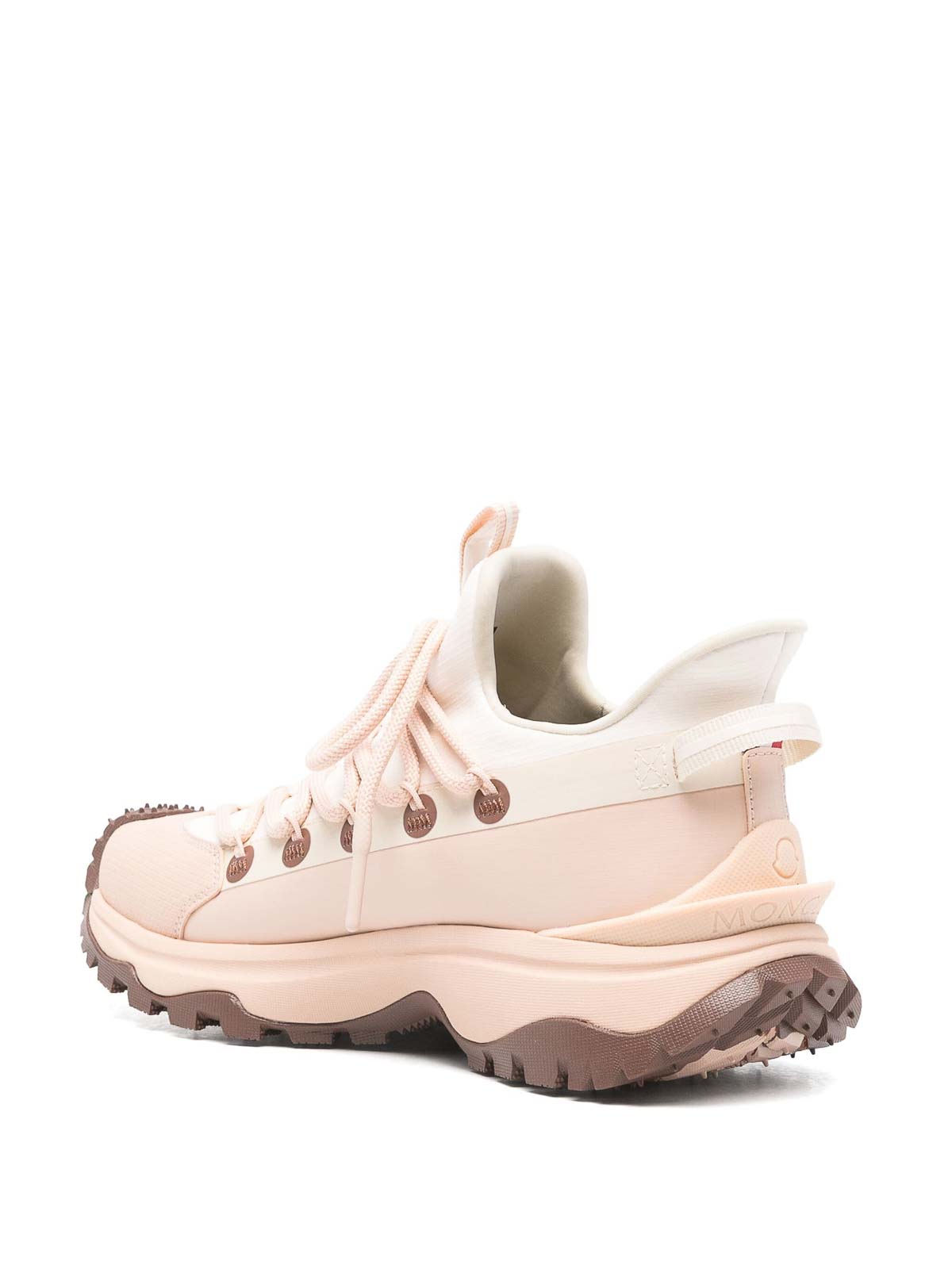 Shop Moncler Trailgrip Lite 2 Low Top Sneakers In Beis Claro