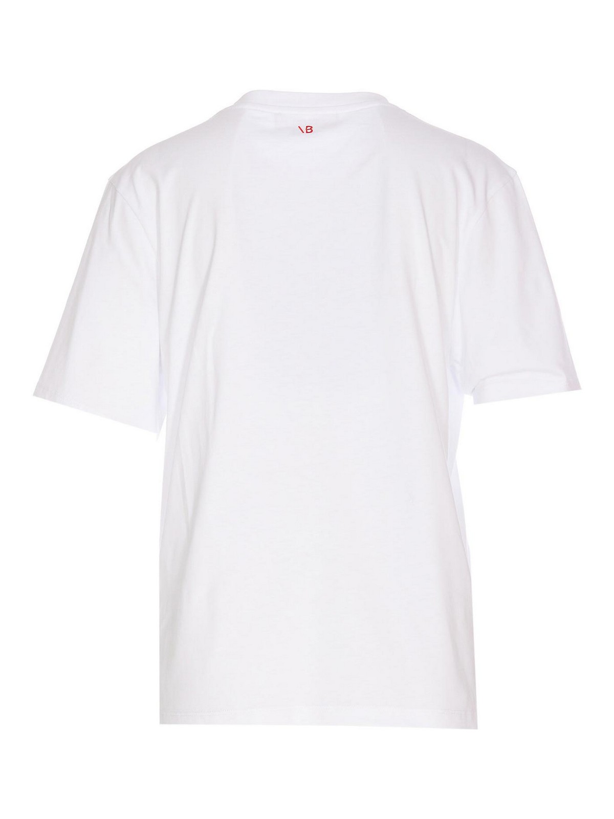 Shop Victoria Beckham Slogan Davids Wife -shirt In White