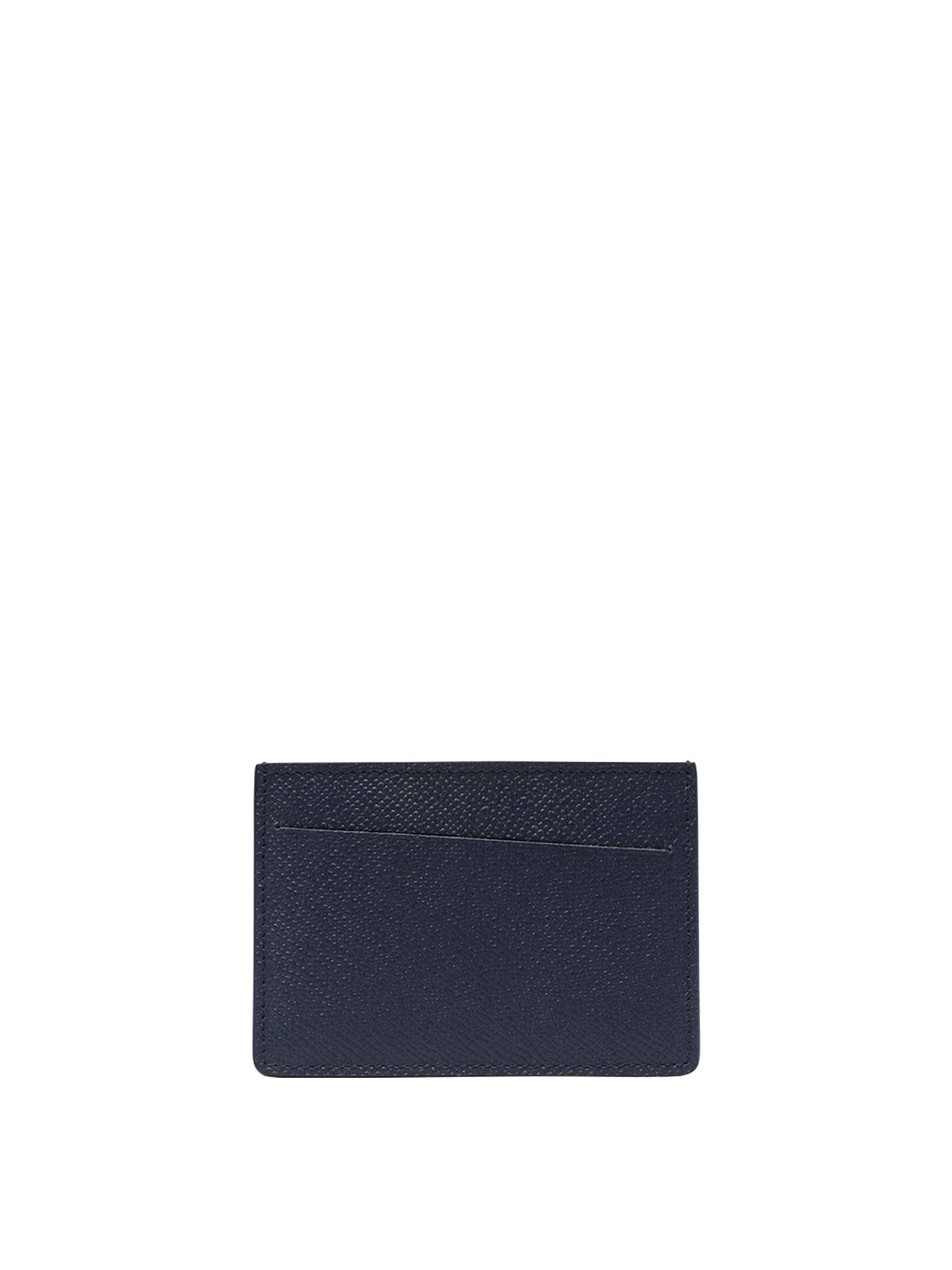 Maison Margiela Four Stitches Cards Holder In Blue