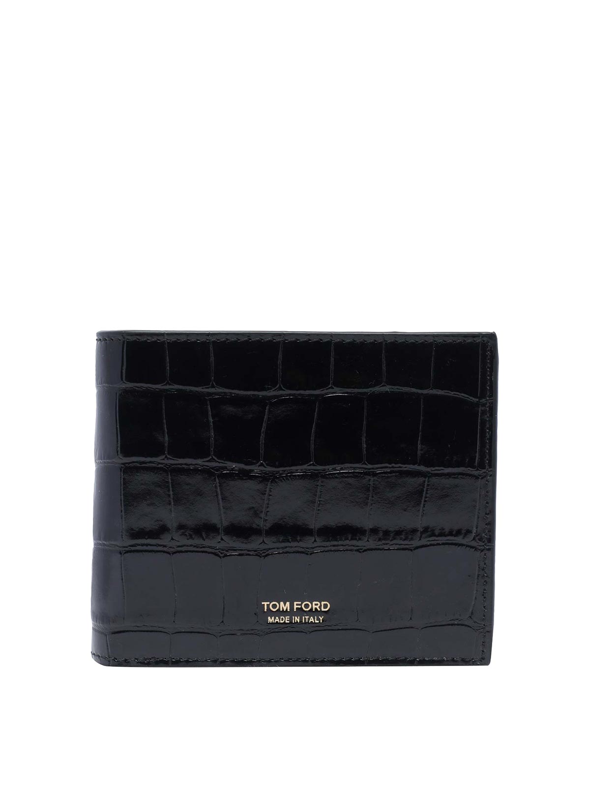 Shop Tom Ford T-line Classic Bifold Wallet In Black