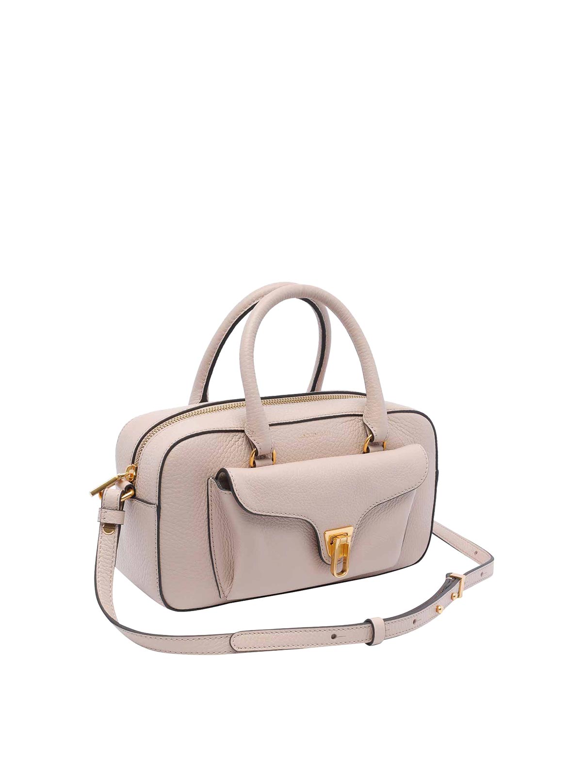 Shop Coccinelle Medium Beat Soft Handbag In Nude & Neutrals