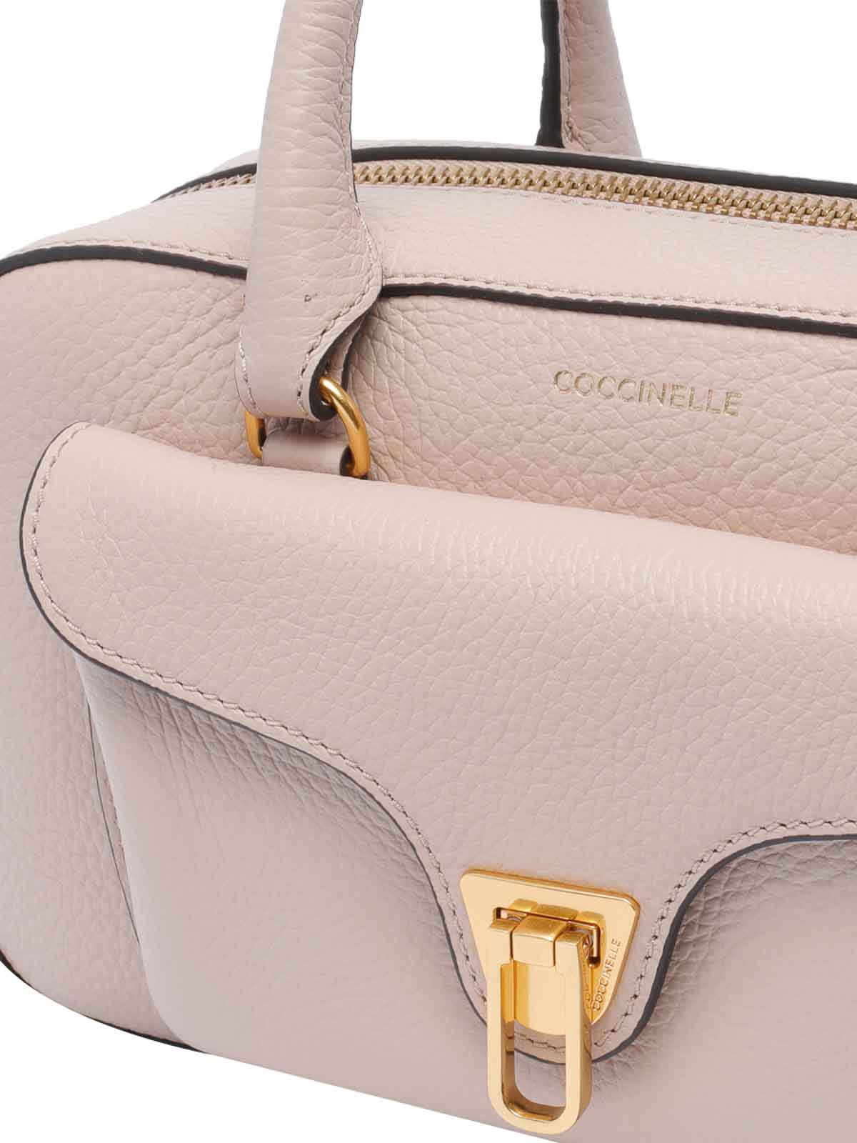 Shop Coccinelle Medium Beat Soft Handbag In Nude & Neutrals