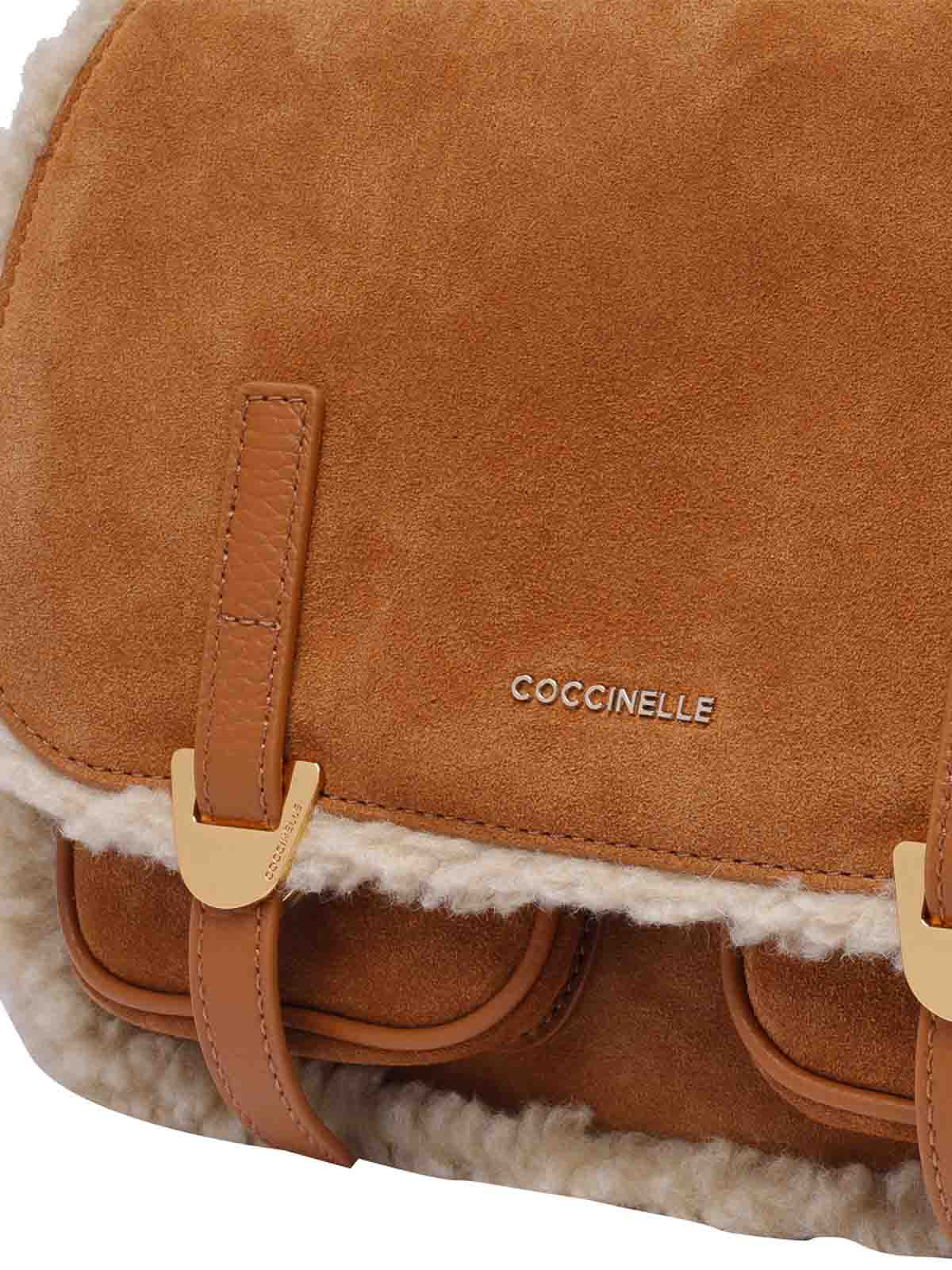 Shop Coccinelle Medium Campus Crossbody Bag In Brown