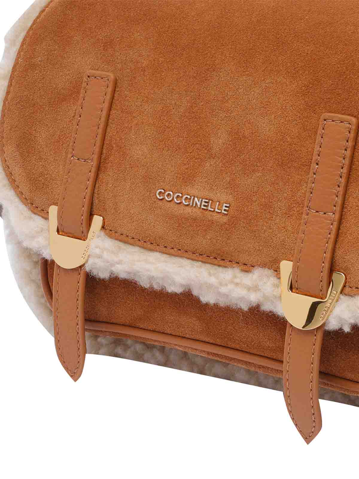 Shop Coccinelle Brown Campus Crossbody Bag