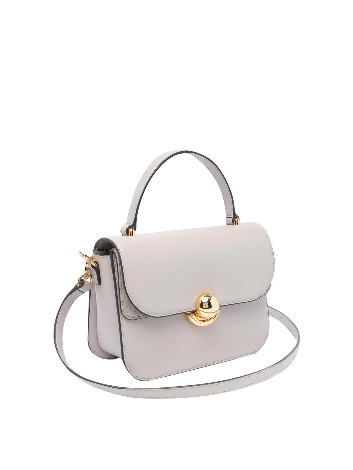 Shop Furla Vanilla Mini Sfera Handbag In Beige