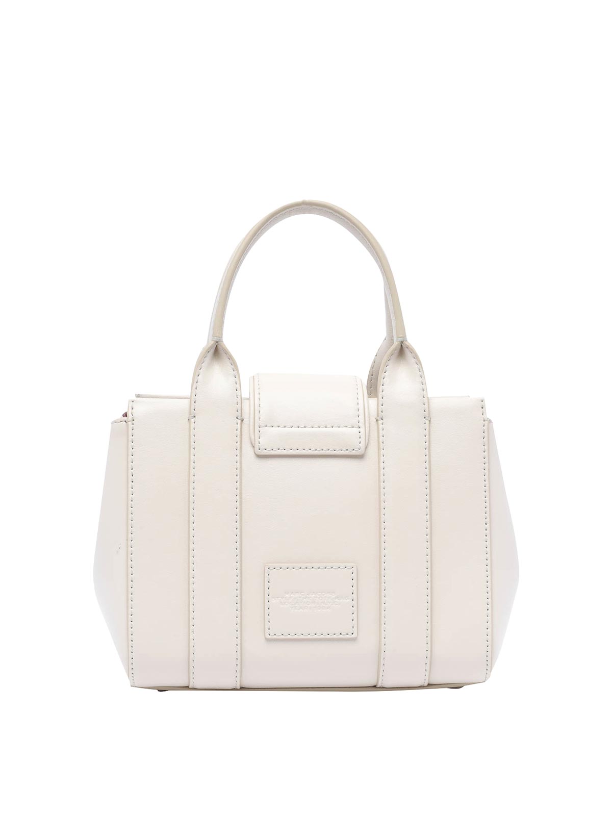 Shop Marc Jacobs The Turnlock Crossbody Tote Bag In White