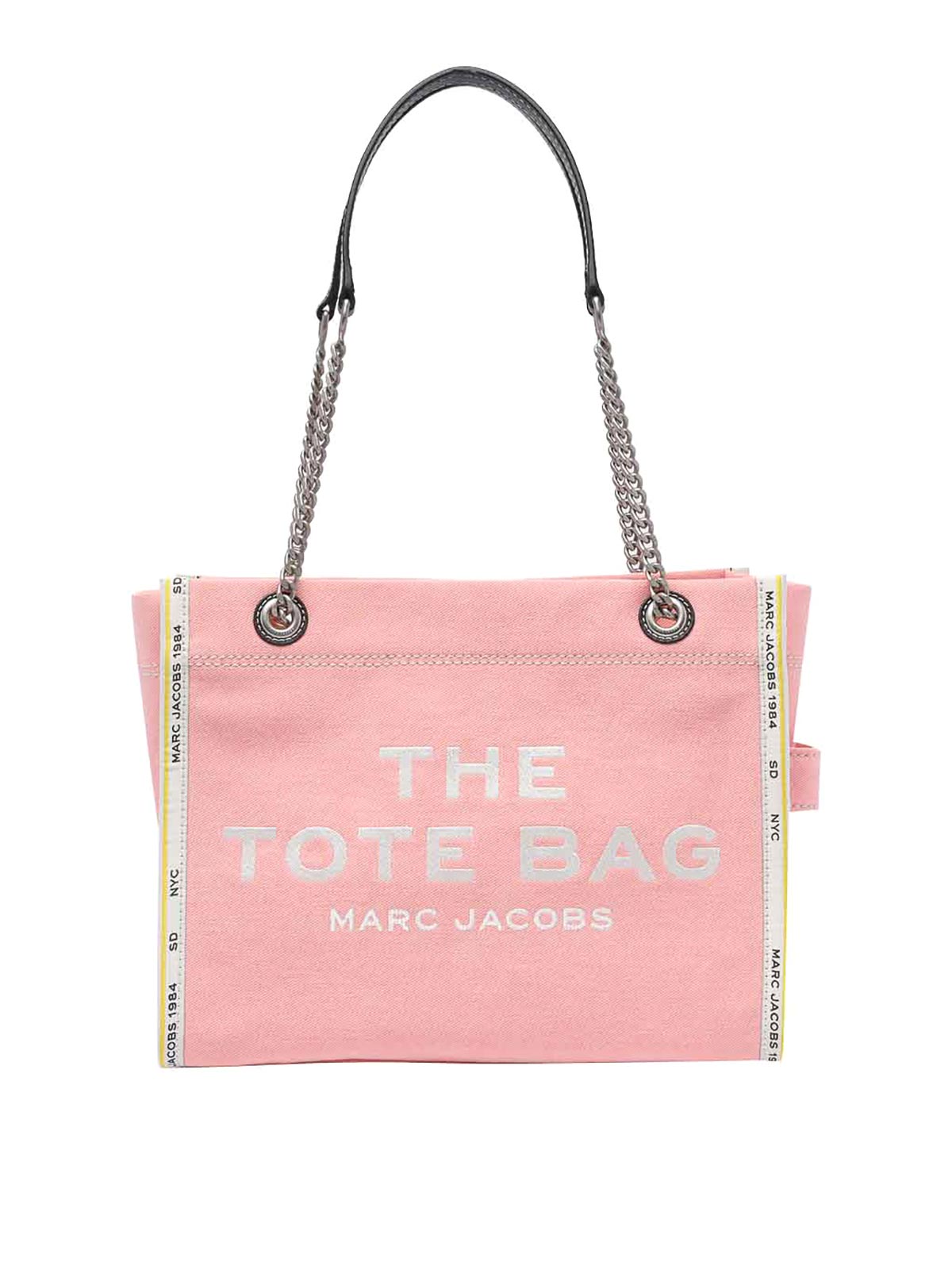 Marc Jacobs The Denim Chain Crossbody Tote Bag In Nude & Neutrals