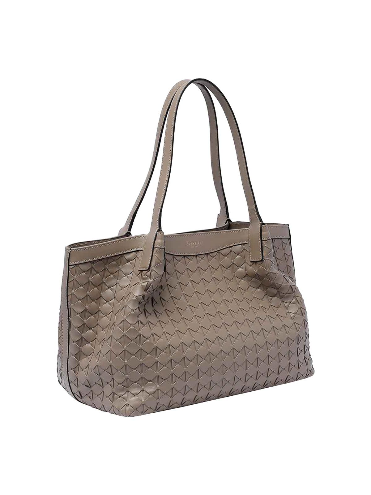 Shop Serapian Small Secret Mosaico Shoulder Bag In Beige