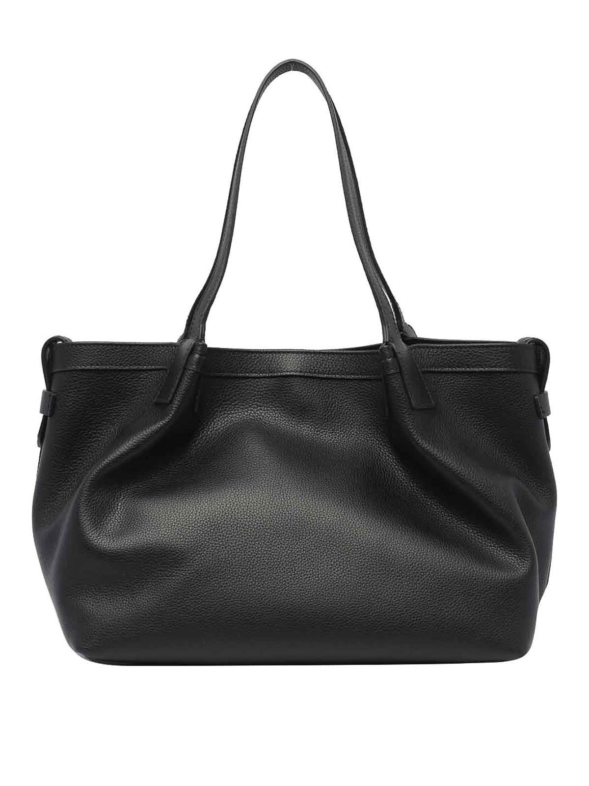 Shop Serapian Small Secret Rugiada Shoulder Bag In Black