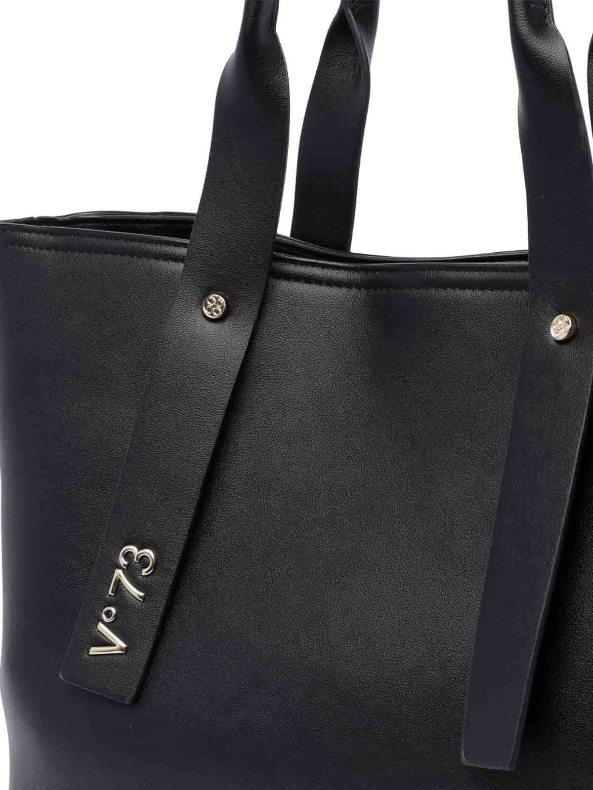 Shop V73 Black Agatha Tote Bag