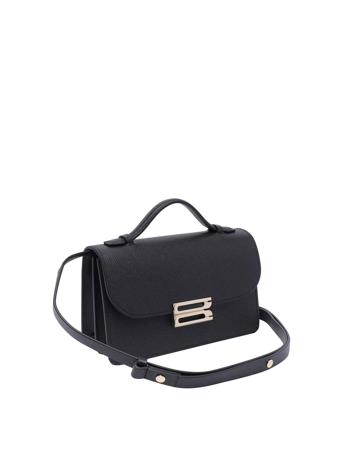 Shop Victoria Beckham Mini Bbuckle Handbag In Black