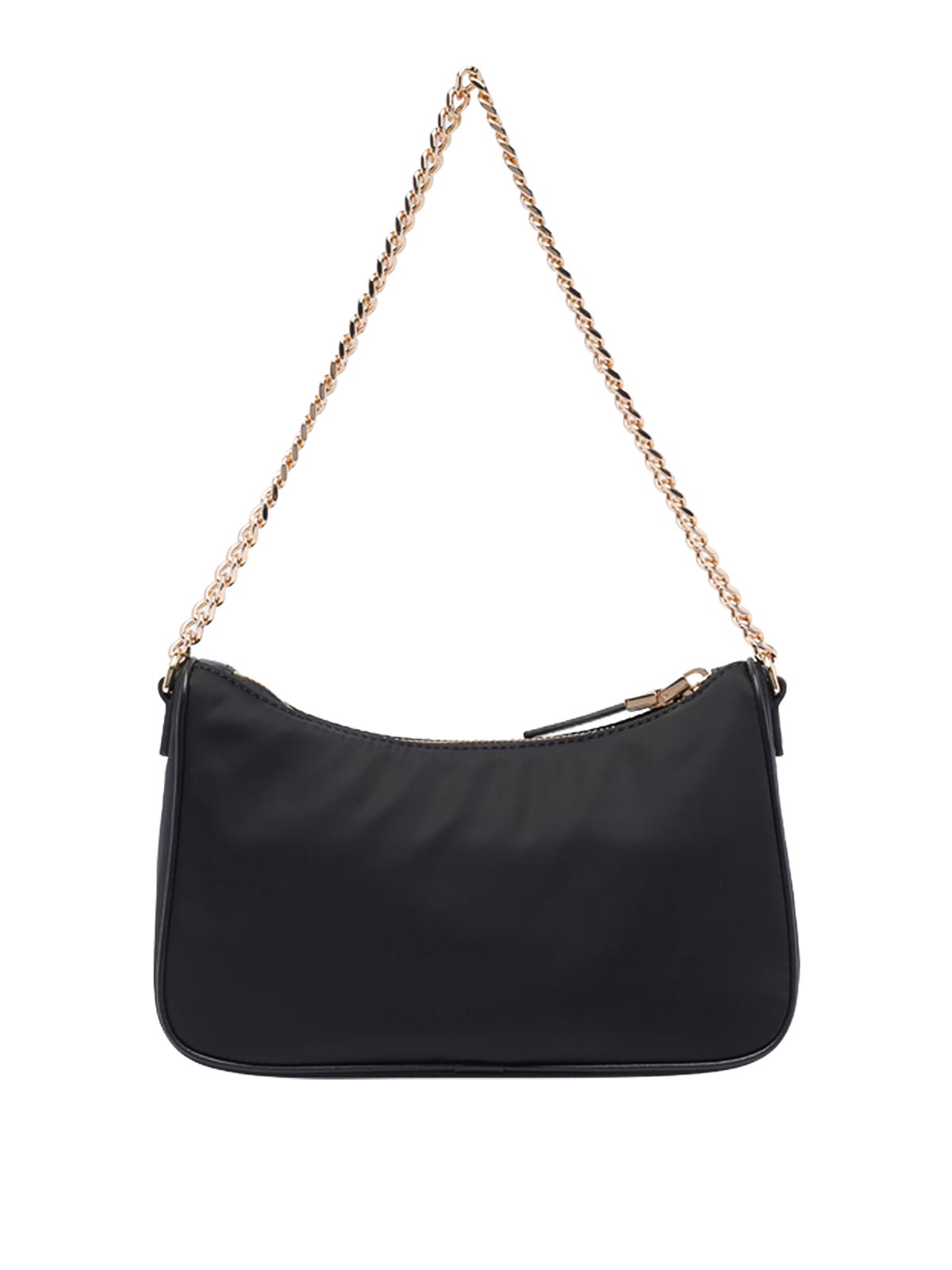 Shop Elisabetta Franchi Double Shoulder Strap And Logo Bag In Black