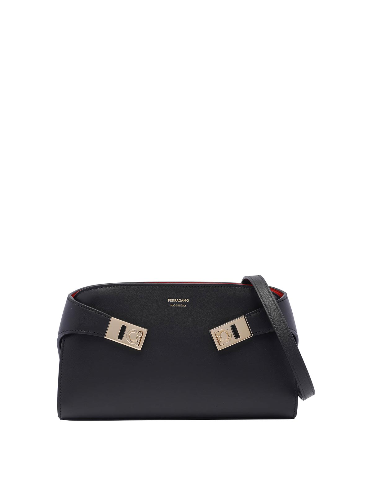 Ferragamo Hug Crossbody Bag In Black