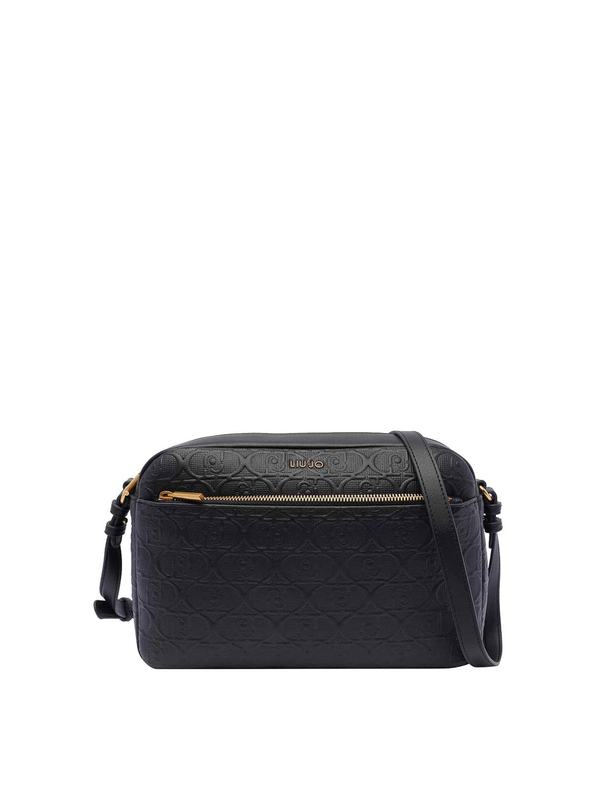 Liu •jo Medium Logo Camera Bag In Black