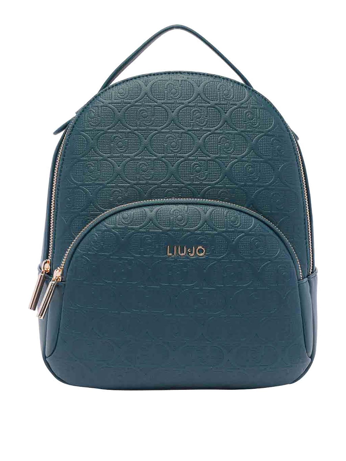 Liu •jo Logo And Charm Backpack In Green