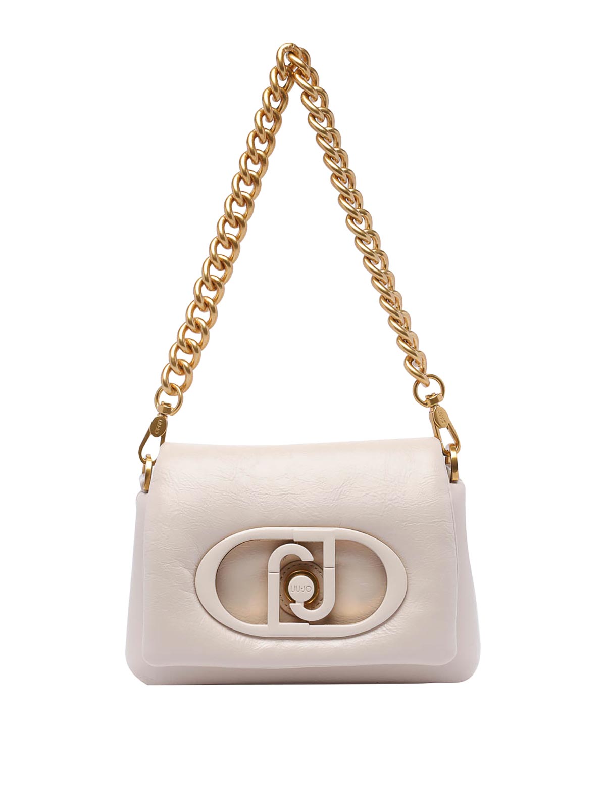 Liu •jo Small Logo Crossbody Bag In White