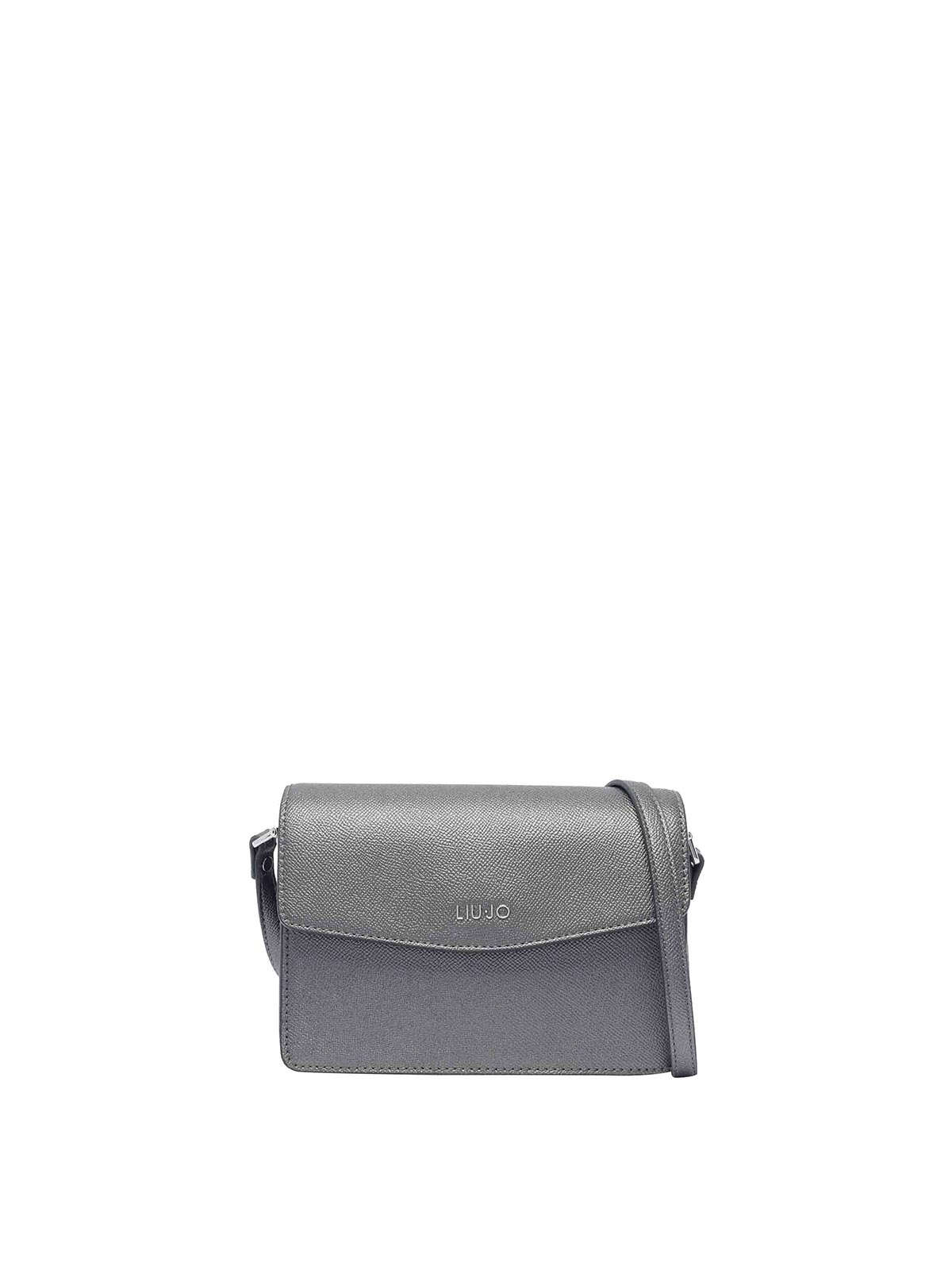 Liu •jo Logo Crossbody Bag In Grey