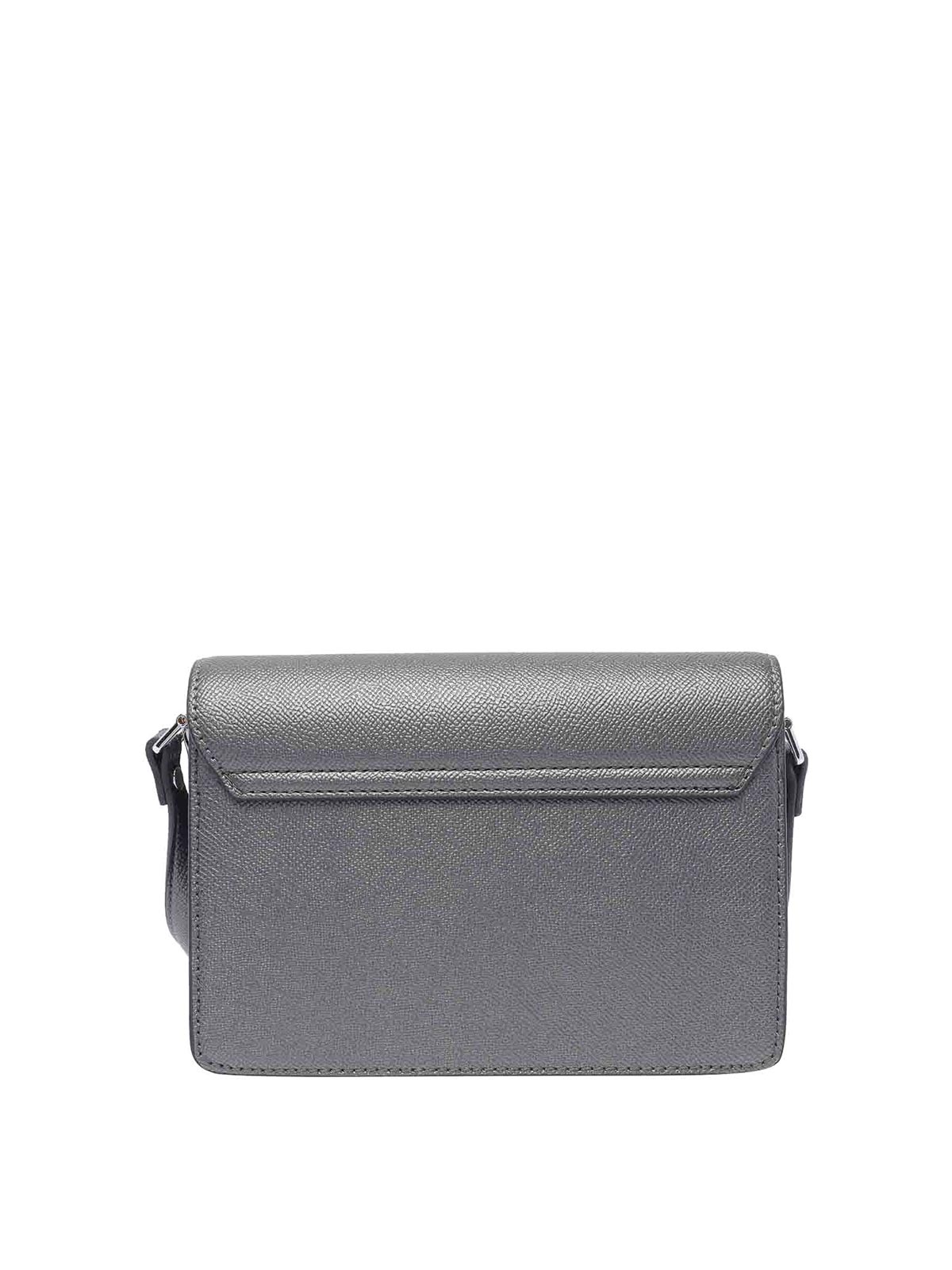 Shop Liu •jo Logo Crossbody Bag In Grey