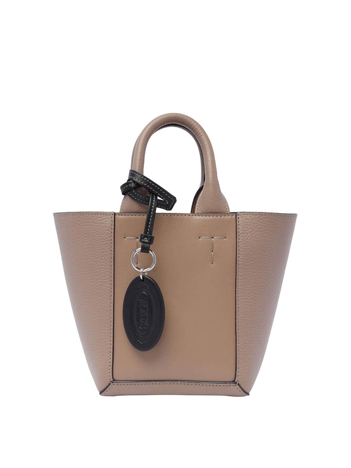 Shop Tod's Tods Double Up Shopping Bag In Beige