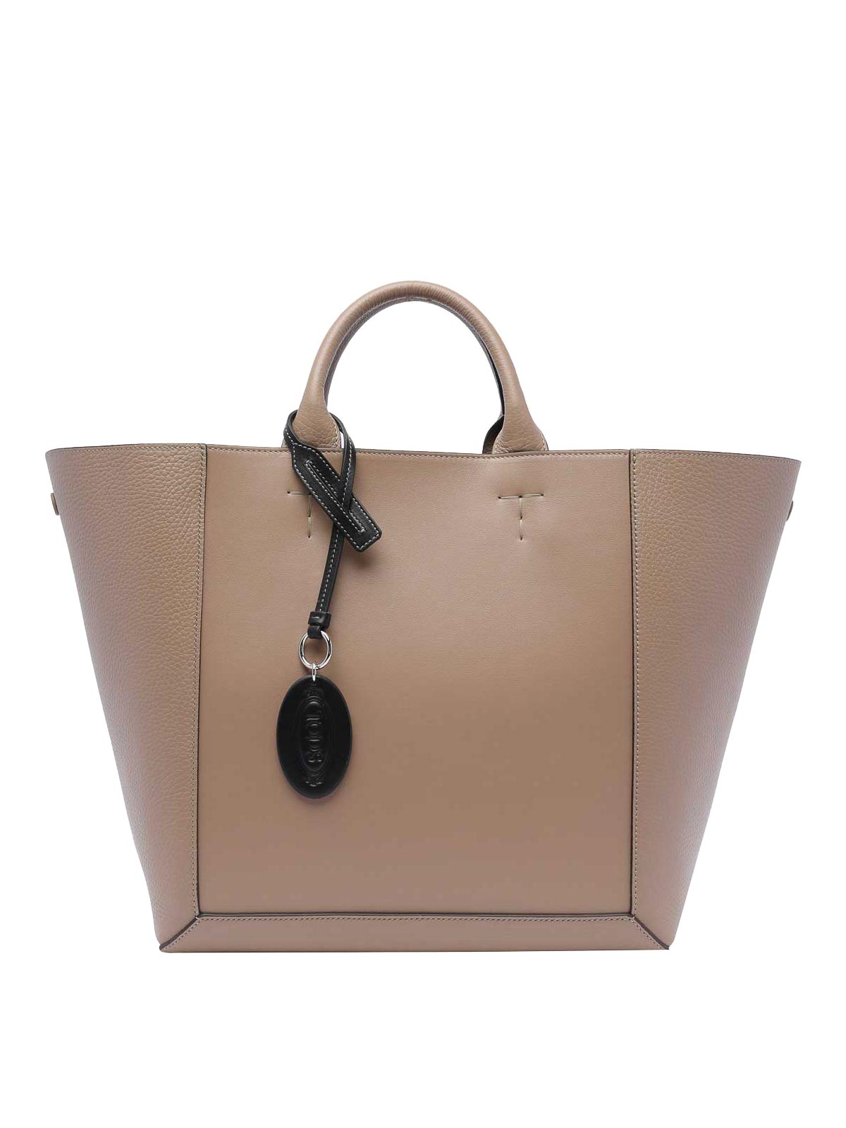 Tod's Double Up Shopping Bag In Beige