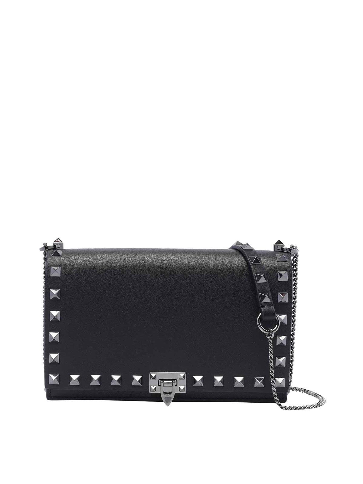 Valentino Garavani Mini Rockstud Crossbody Bag In Black