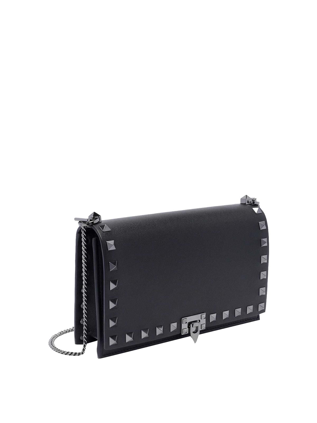 Shop Valentino Mini Rockstud Crossbody Bag In Black