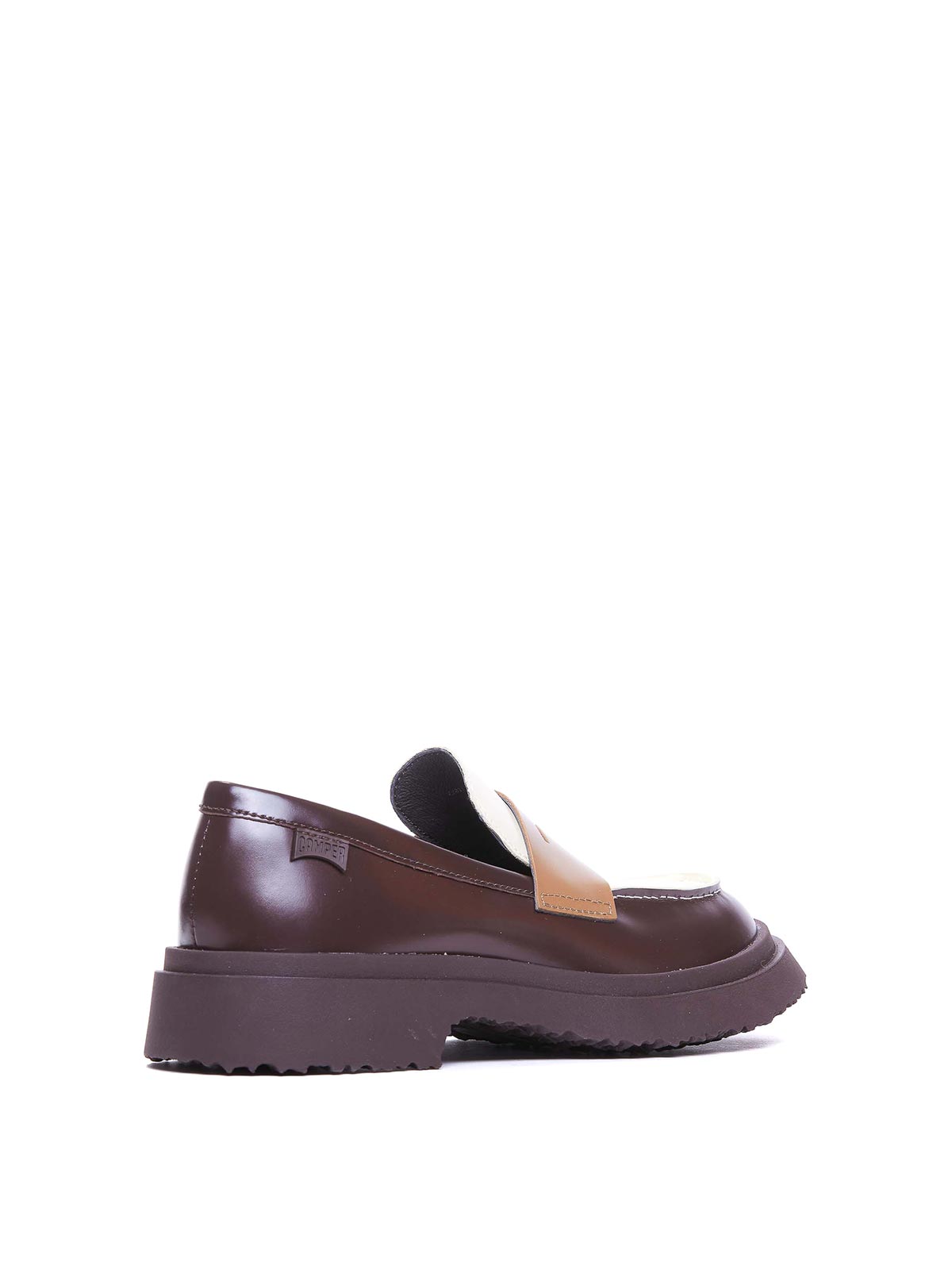 Shop Camper Twins Loafers In Brown