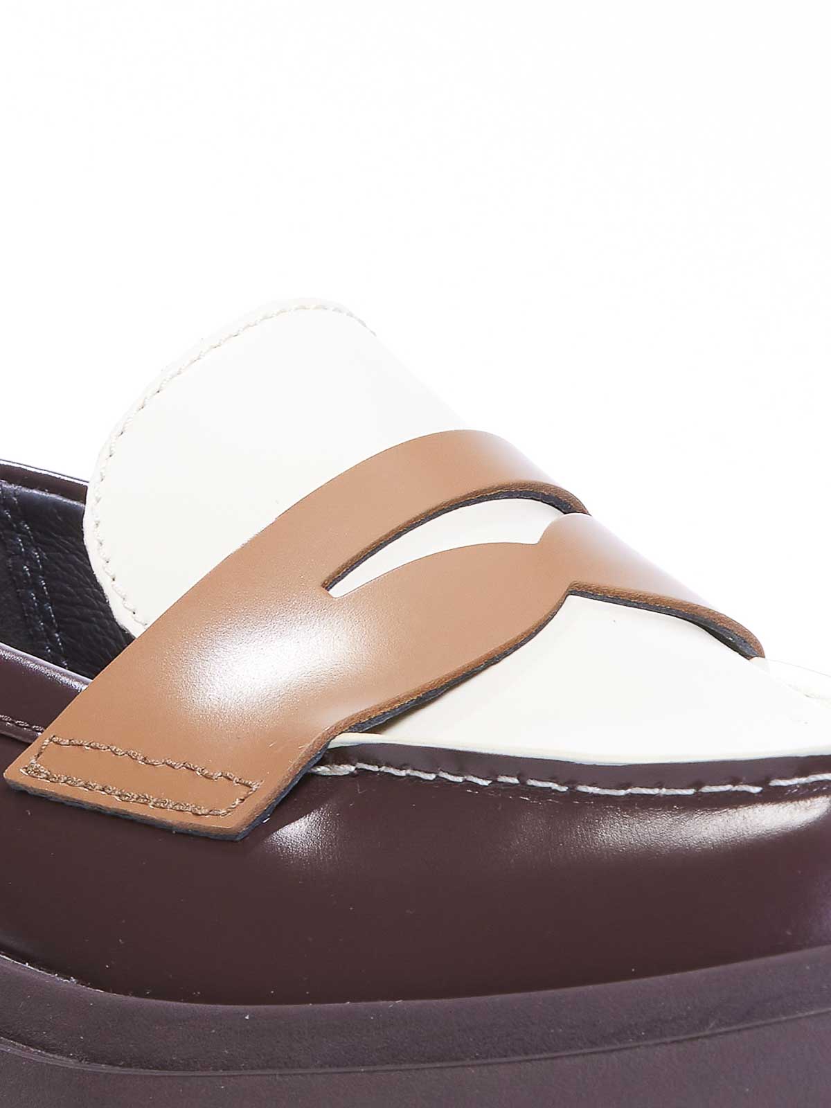 Shop Camper Twins Loafers In Brown