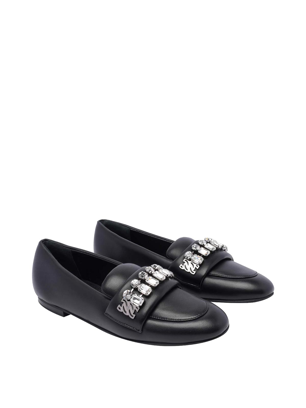 Shop Casadei Slippers In Black