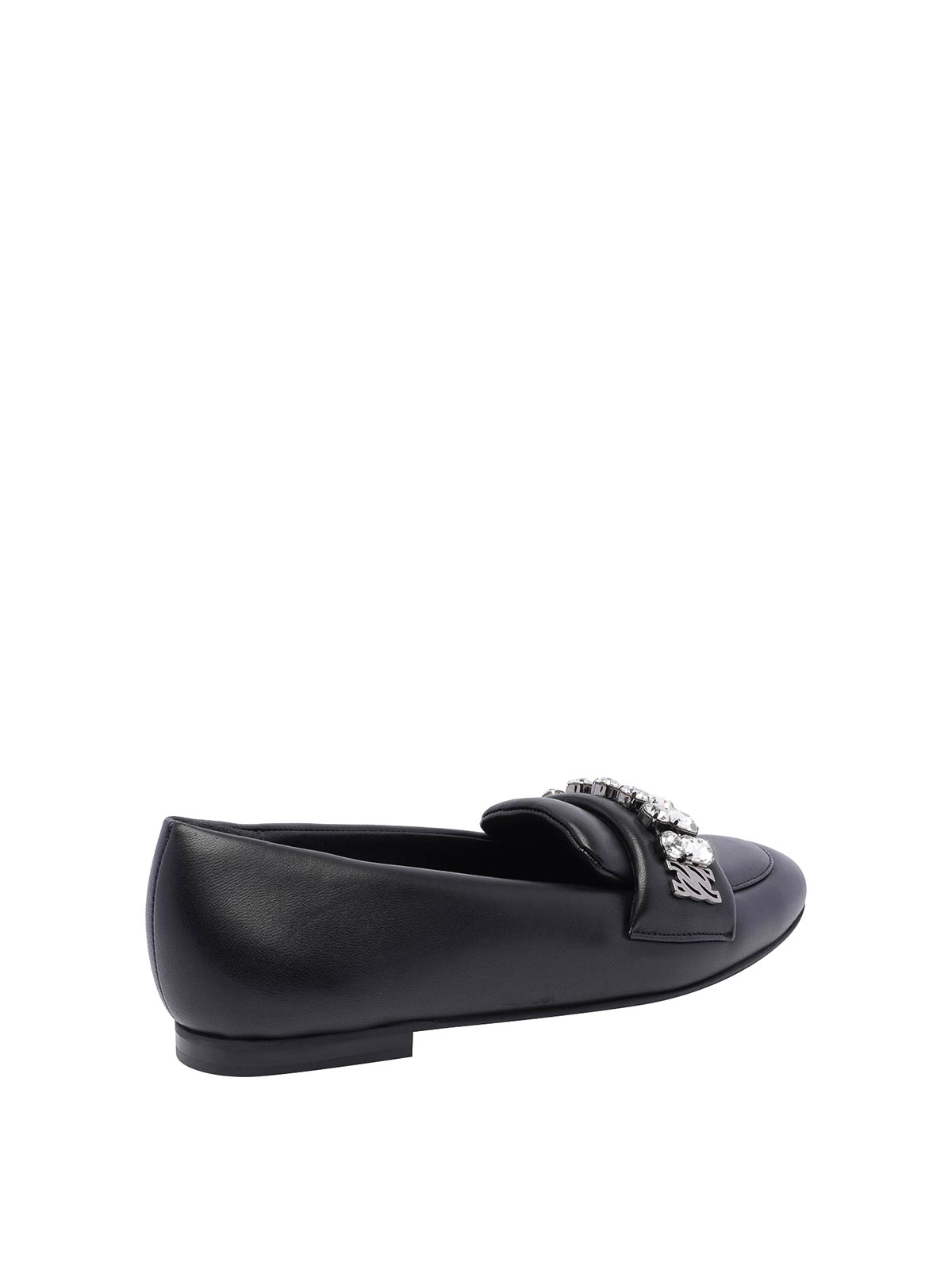 Shop Casadei Slippers In Black