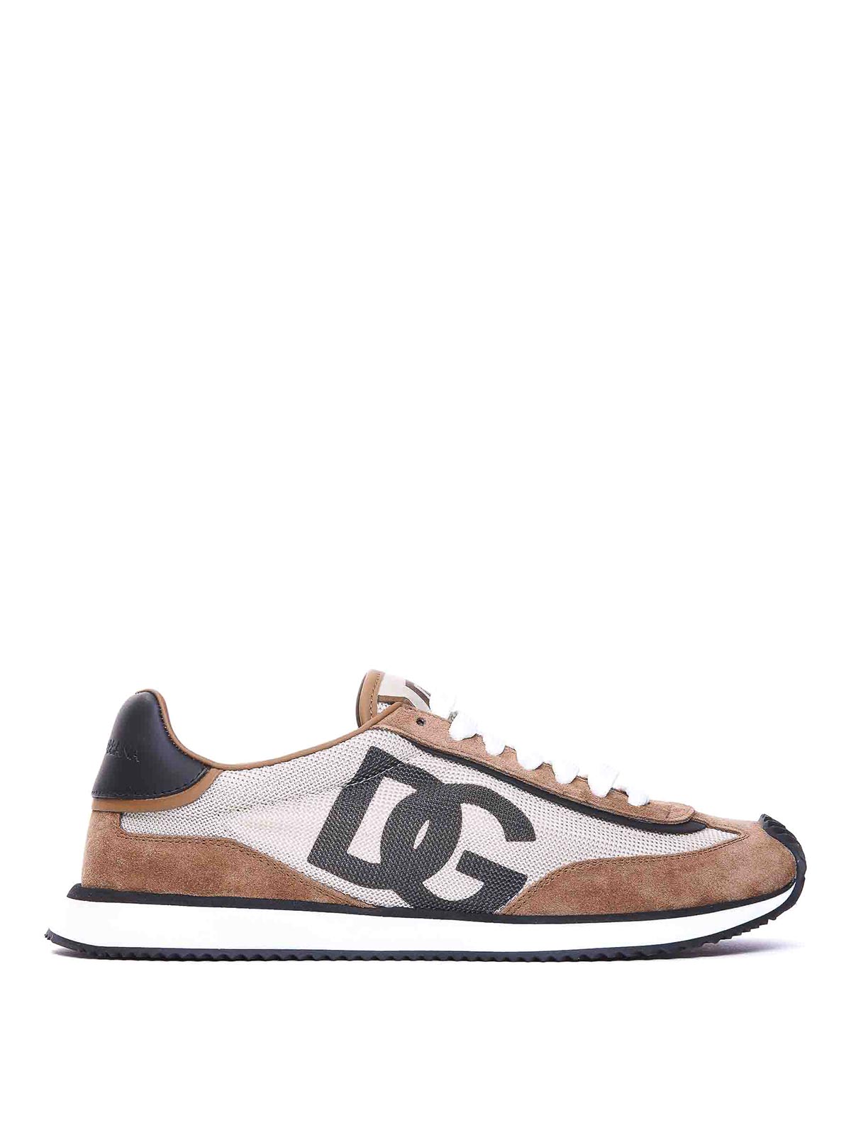 Dolce & Gabbana Aria Dg Runner Sneakers In Brown