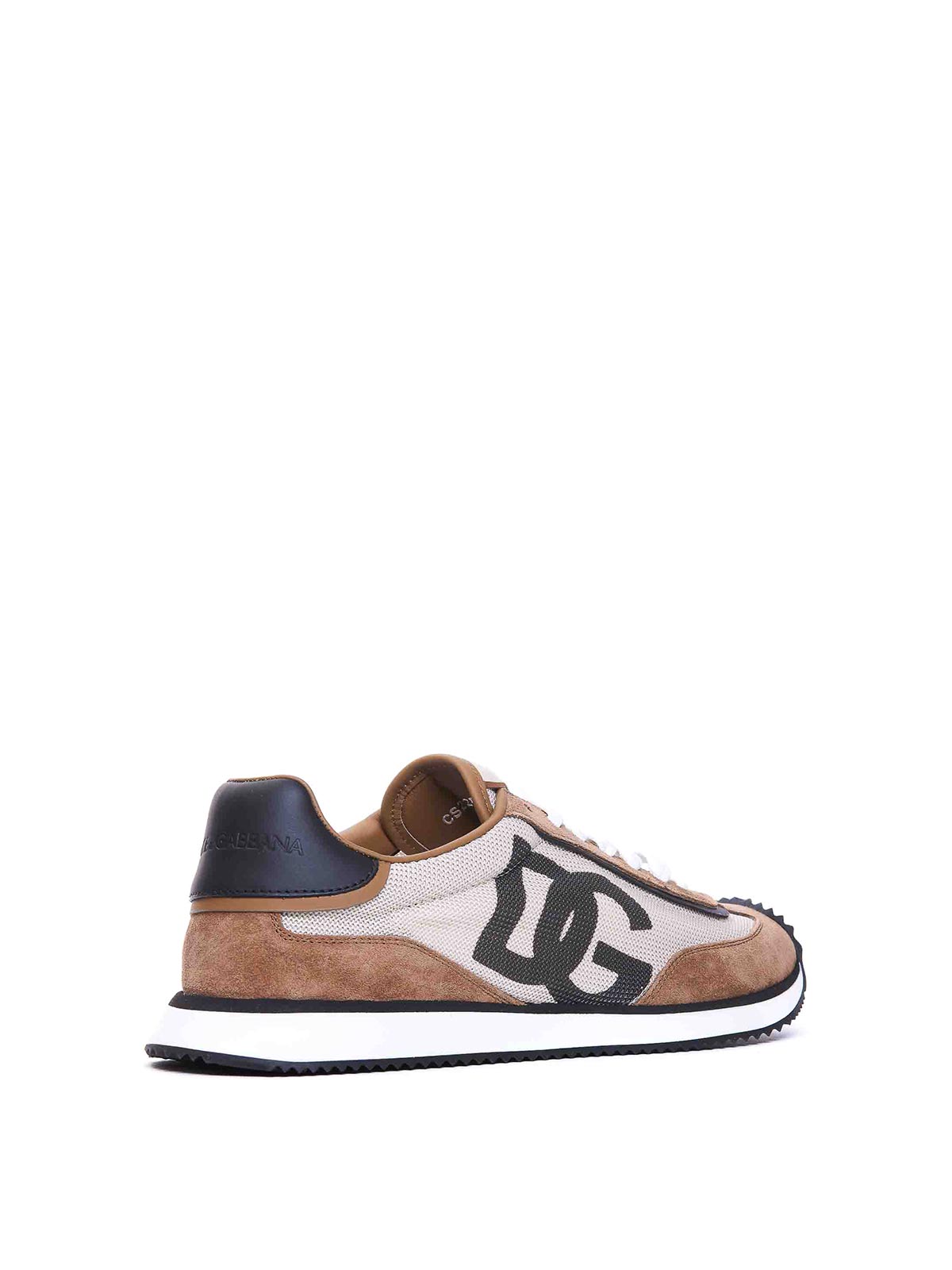 Shop Dolce & Gabbana Aria Dg Runner Sneakers In Brown