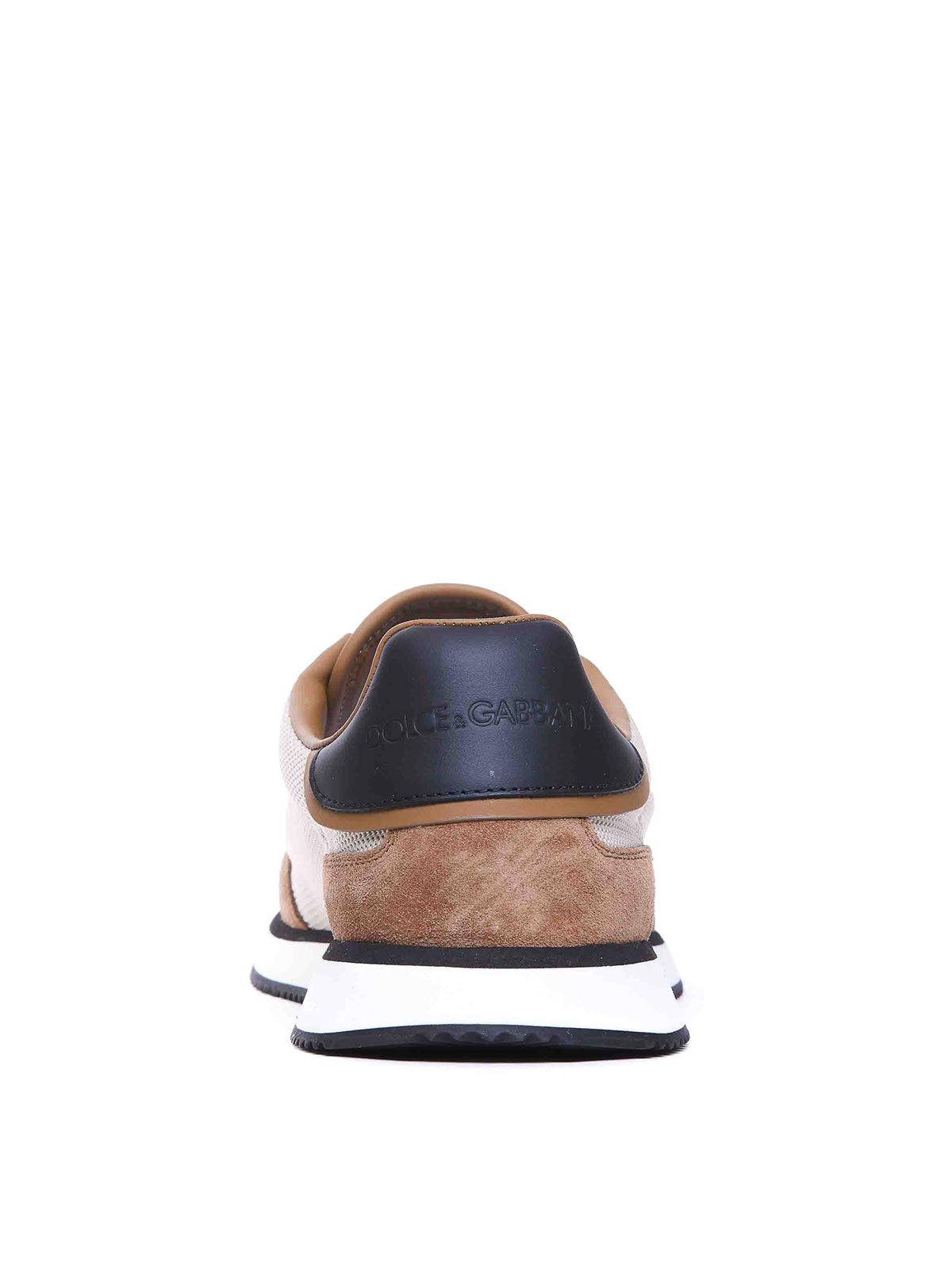 Shop Dolce & Gabbana Aria Dg Runner Sneakers In Brown