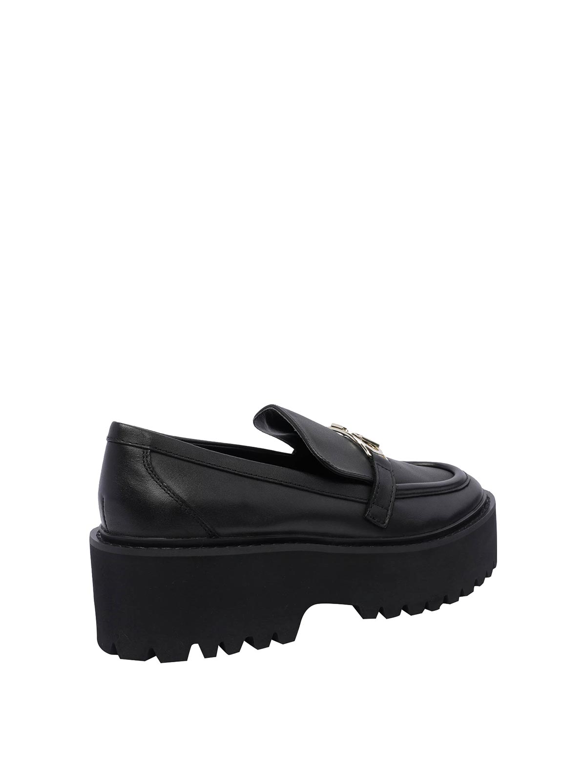 Shop Liu •jo Black Forty Loafers