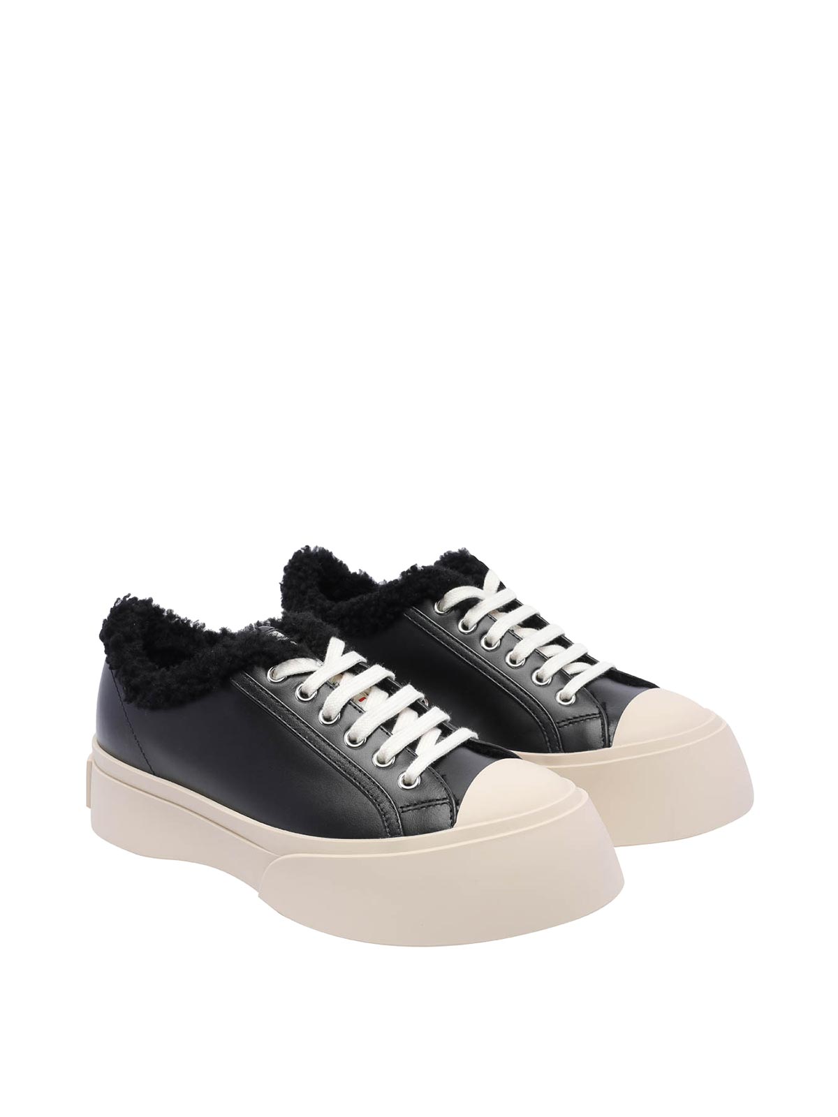 Shop Marni Black Pablo Sneakers