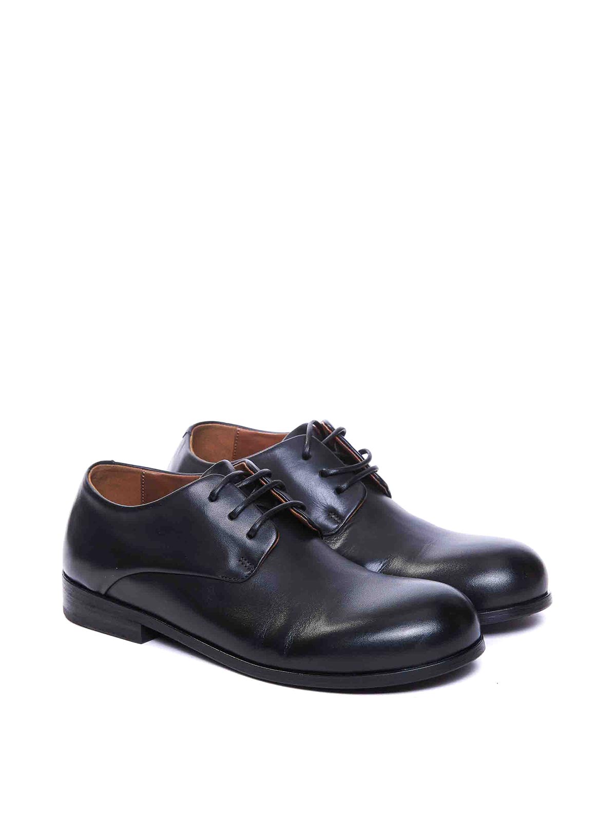 Shop Marsèll Black Capozucca Derby Lace Up Shoes