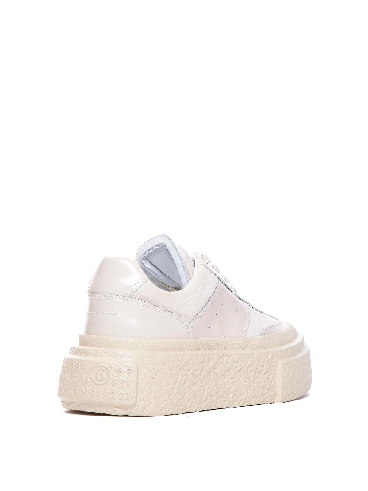 Shop Mm6 Maison Margiela Sneakers In White