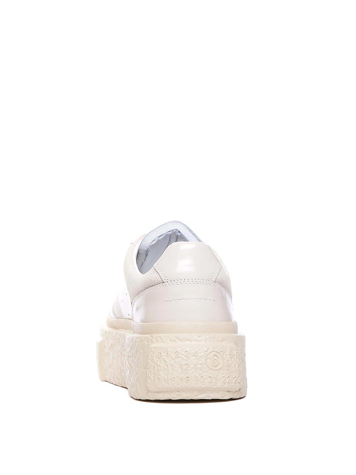 Shop Mm6 Maison Margiela Sneakers In White