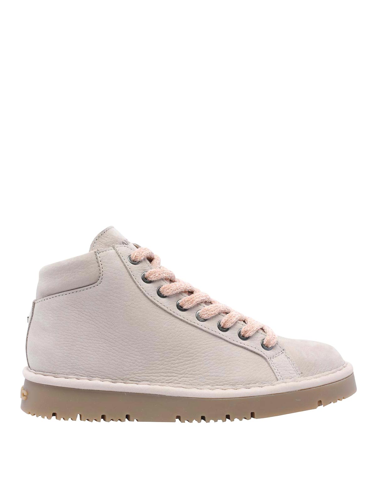 Shop Pànchic Laced Up Shoes In Beige