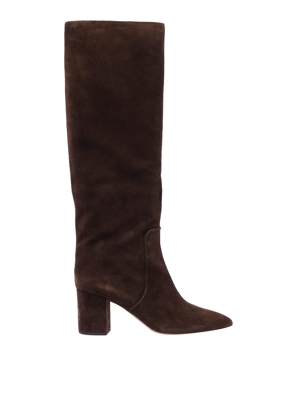 Paris Texas Chocolate Suede Anja Boots In Brown