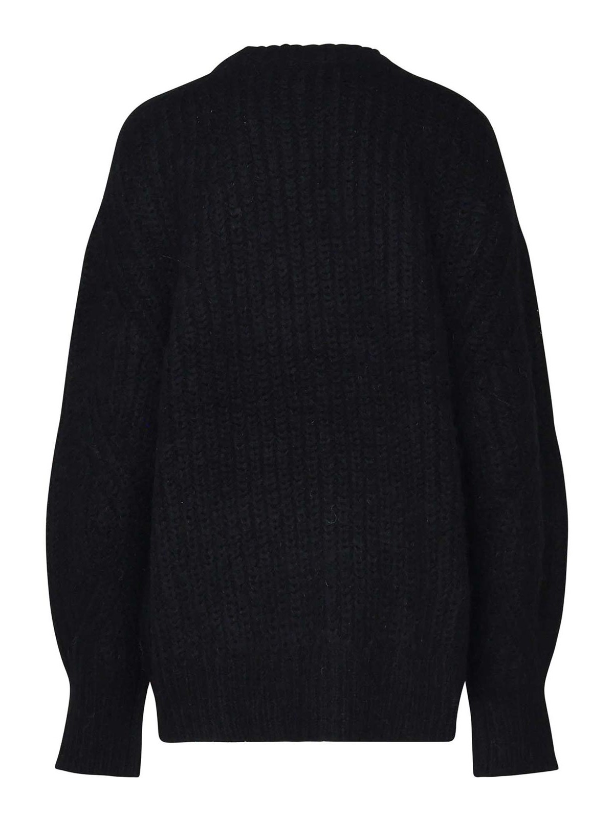Rotate Birger Christensen Cotton Sweatshirt In Black