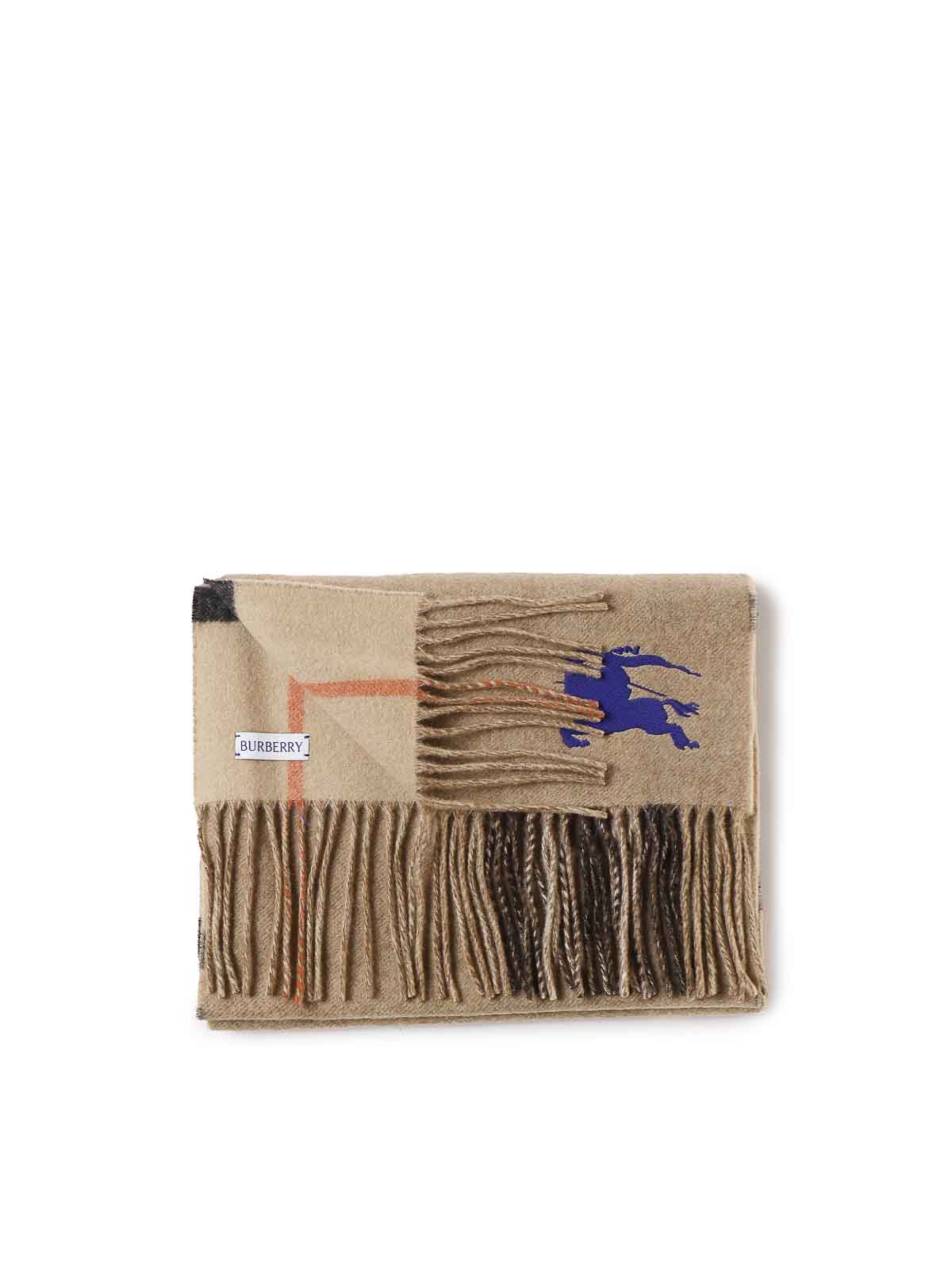 Burberry Cashmere Scarf In Beige