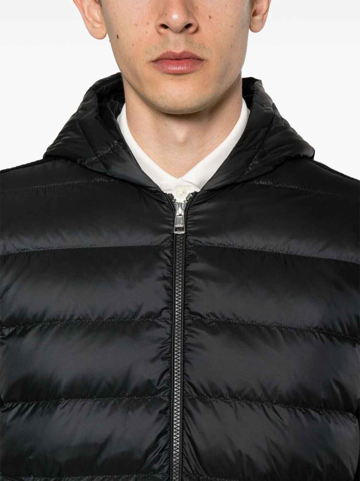 Shop Moncler Padded Jacket In Black