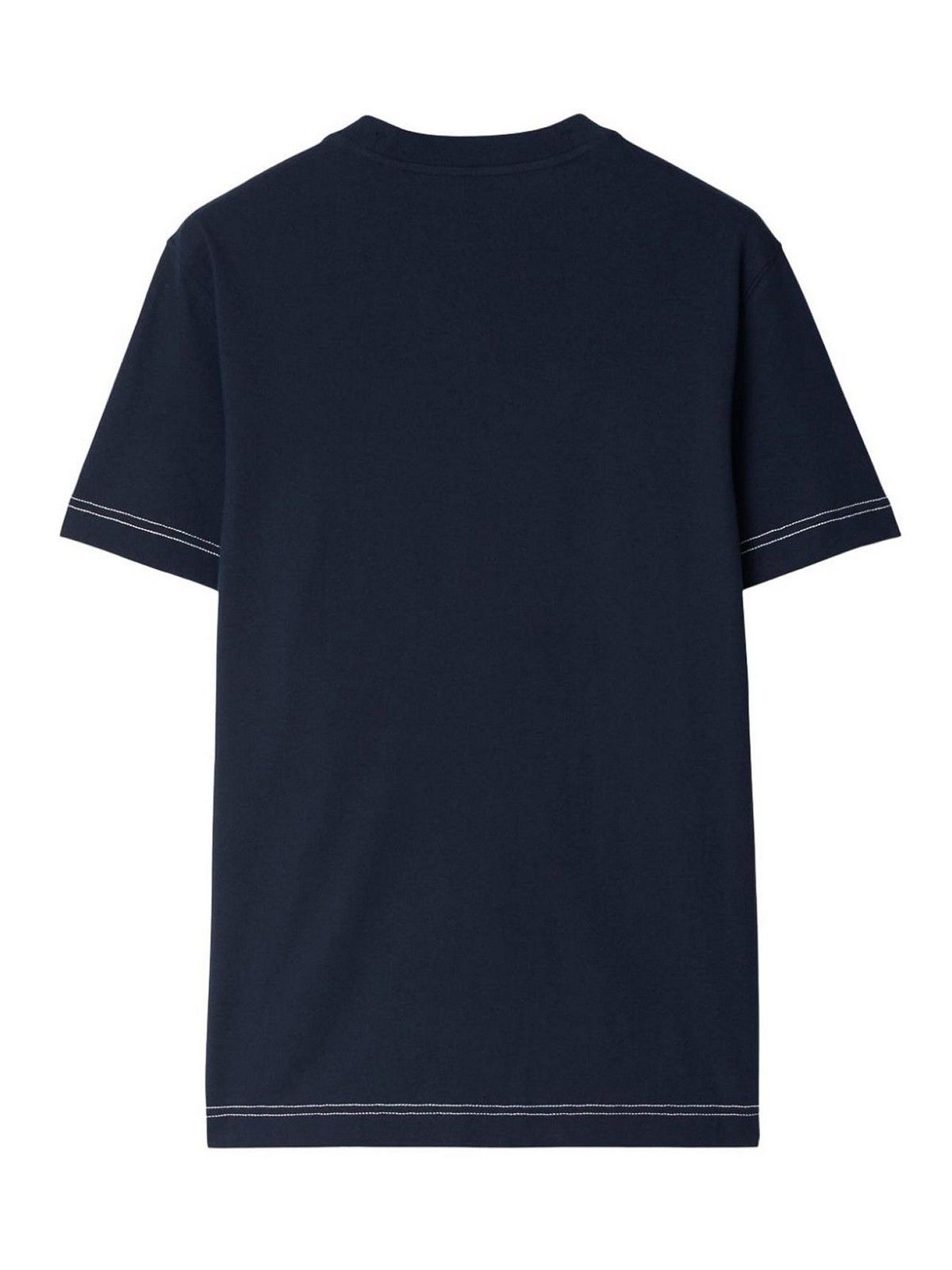 Shop Burberry Blue T-shirt In Dark Blue