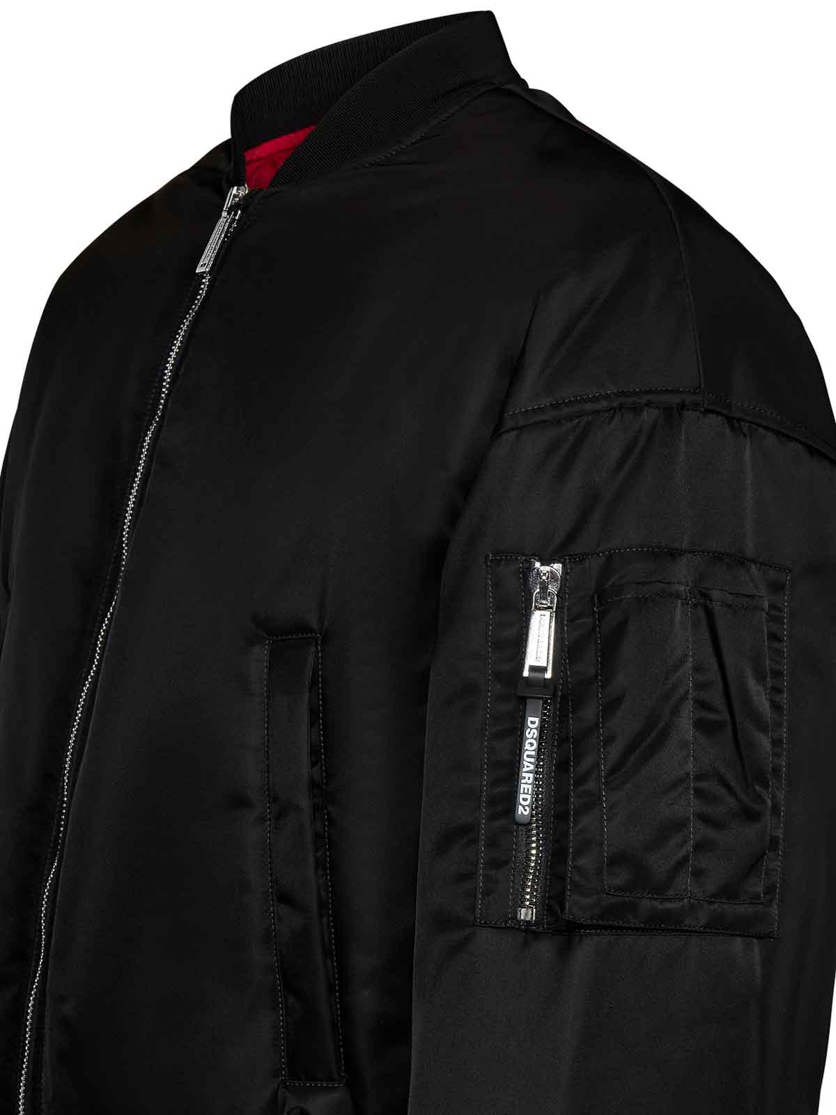 Shop Dsquared2 80s Bomber Jacket In Black