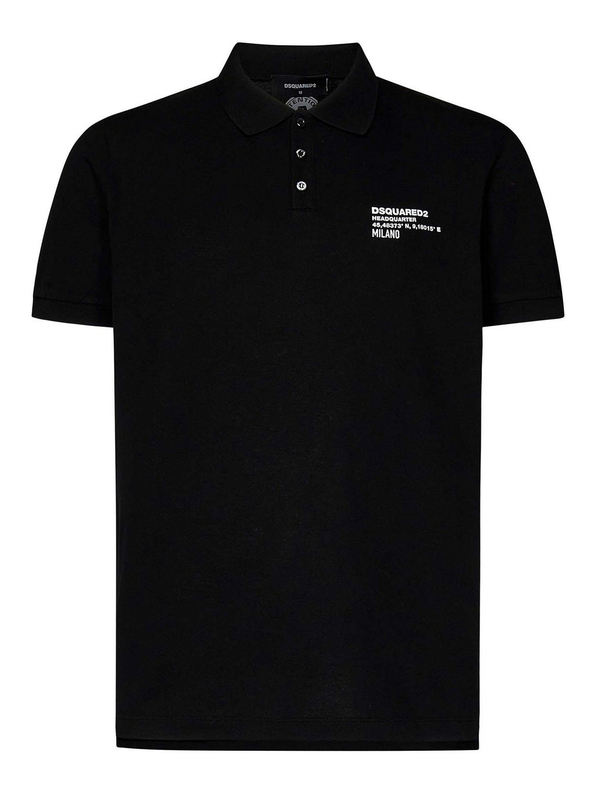 Shop Dsquared2 Tennis Fit Polo In Black