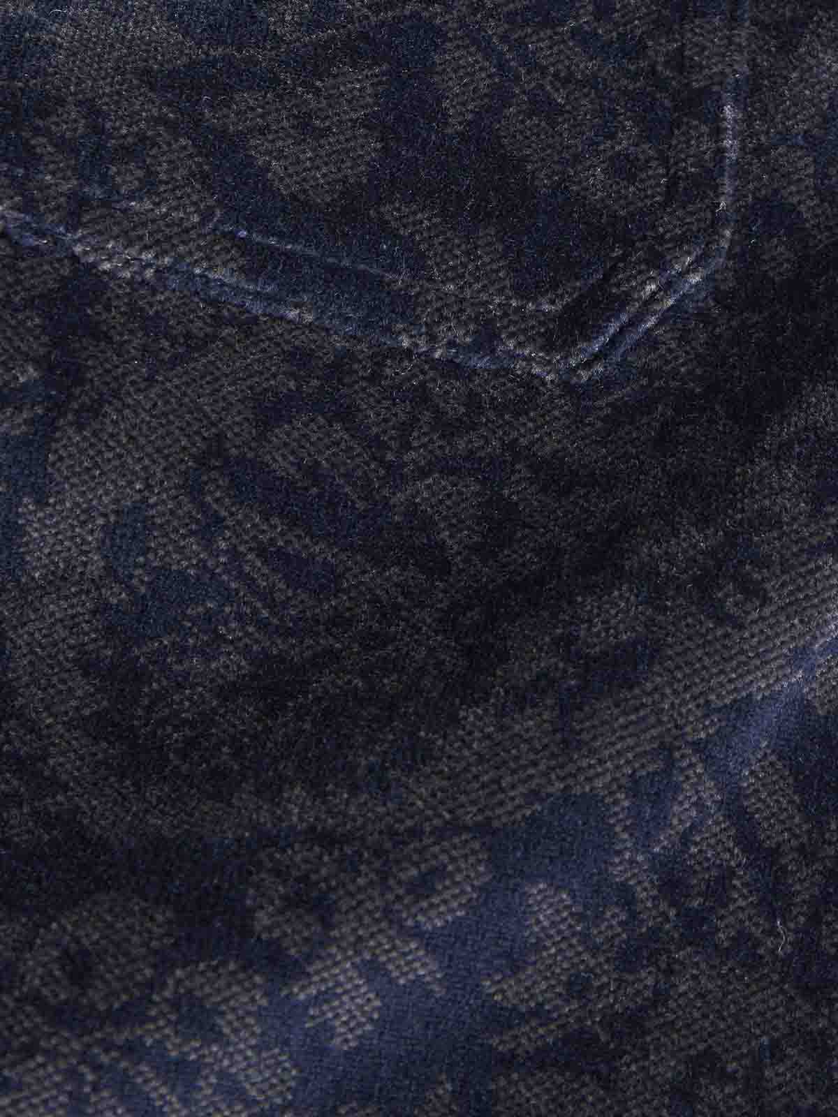 Shop Etro Blue Overshirt