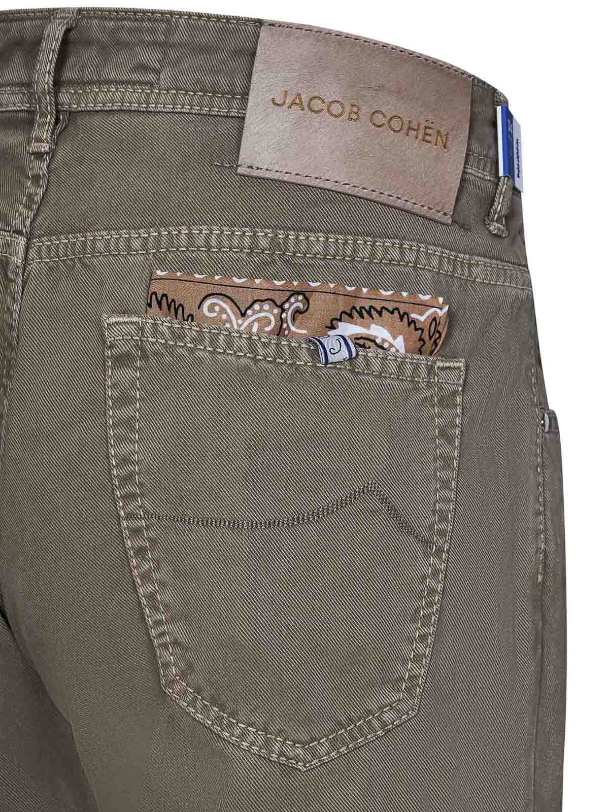 Shop Jacob Cohen Scott Slim Fit Jeans In Beige